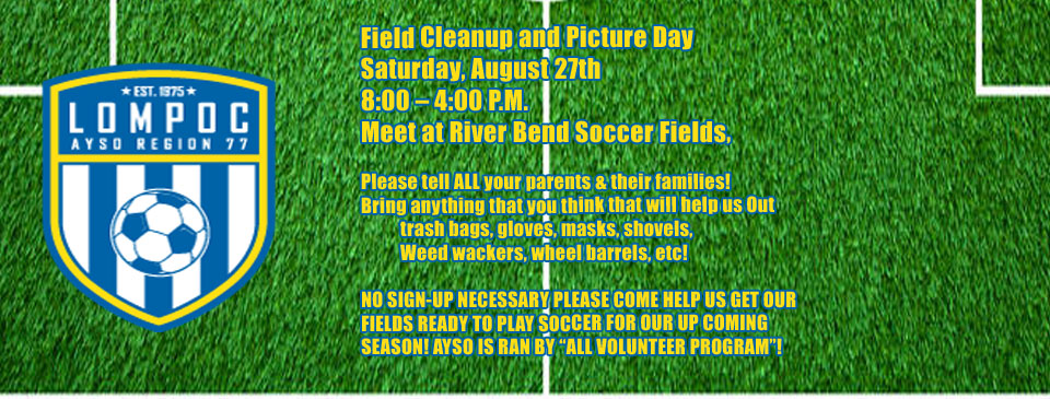Field Cleanup and Picture Day!