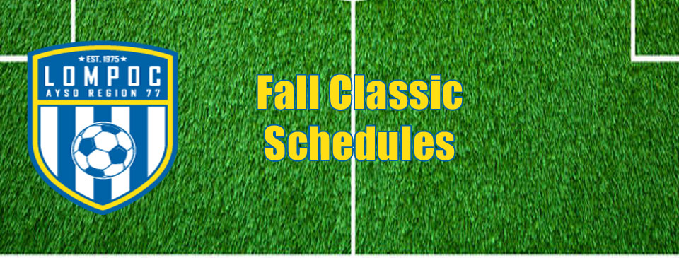 FALL CLASSIC SCHEDULES